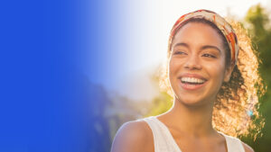 Portrait of African American Woman Smiling